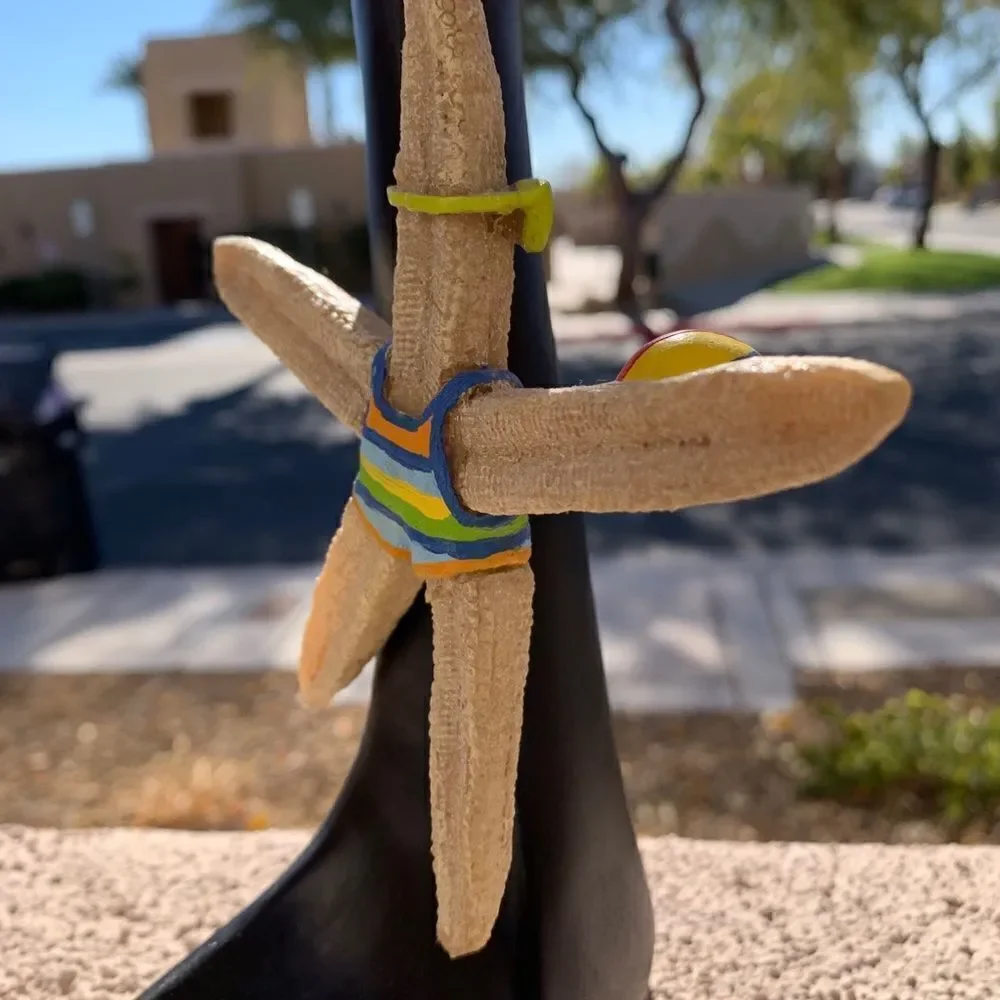 Starfish Beach Ball Player Green Sunglasses Striped Swim Sand Christmas Ornament